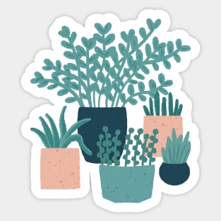 Plants & Cacti (Ultramarine) Sticker